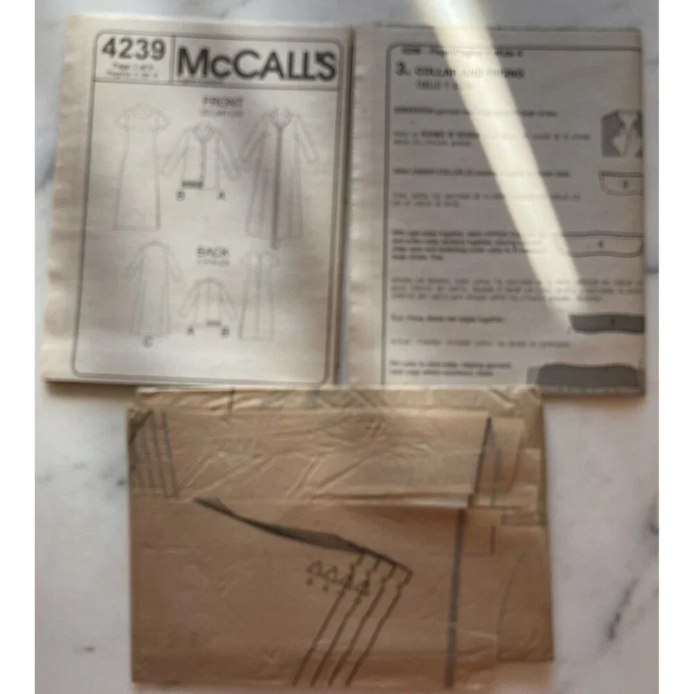 Vintage McCall's‎ Pattern 4239 Women's Jacket Duster & Skirt Size 16-18-20-22